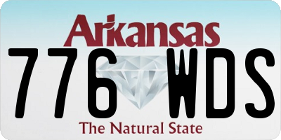 AR license plate 776WDS