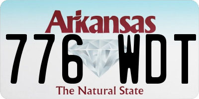 AR license plate 776WDT