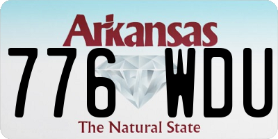 AR license plate 776WDU