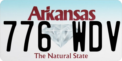 AR license plate 776WDV