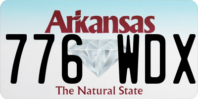 AR license plate 776WDX
