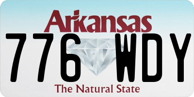 AR license plate 776WDY