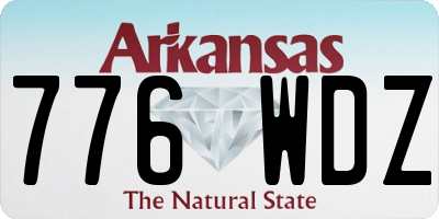 AR license plate 776WDZ