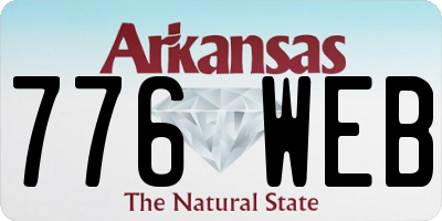 AR license plate 776WEB