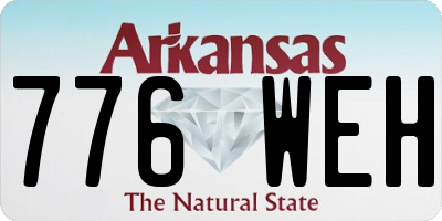 AR license plate 776WEH