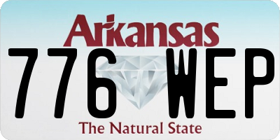 AR license plate 776WEP