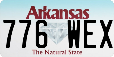 AR license plate 776WEX