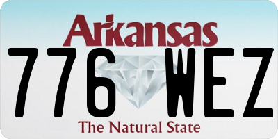 AR license plate 776WEZ