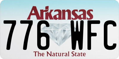 AR license plate 776WFC