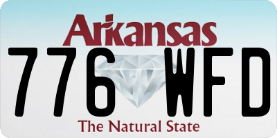 AR license plate 776WFD