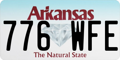 AR license plate 776WFE