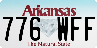 AR license plate 776WFF