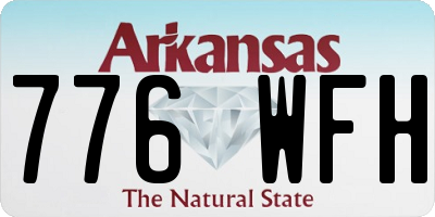 AR license plate 776WFH
