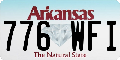 AR license plate 776WFI