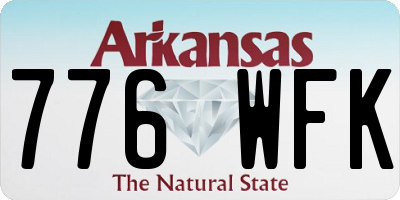 AR license plate 776WFK