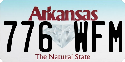 AR license plate 776WFM
