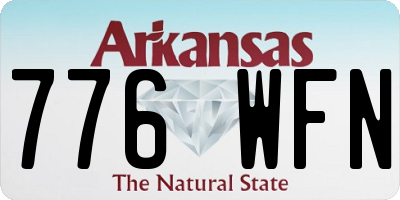AR license plate 776WFN