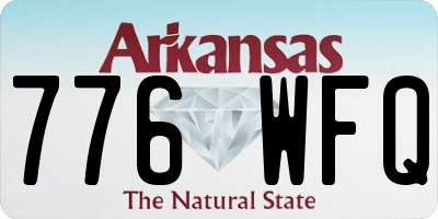 AR license plate 776WFQ