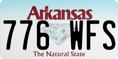 AR license plate 776WFS