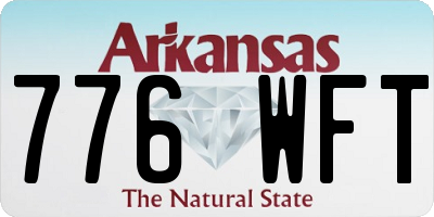 AR license plate 776WFT