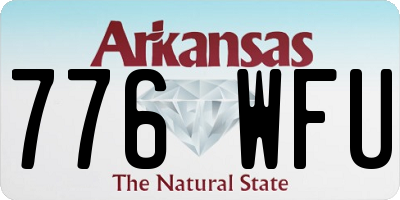 AR license plate 776WFU