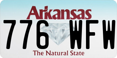 AR license plate 776WFW