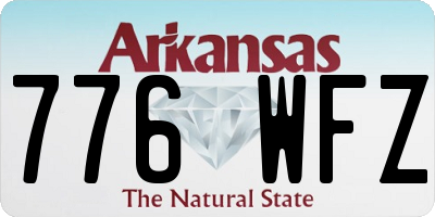 AR license plate 776WFZ