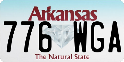 AR license plate 776WGA