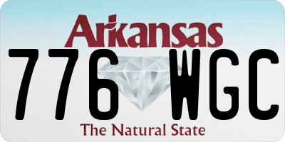 AR license plate 776WGC