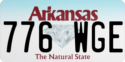 AR license plate 776WGE