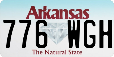 AR license plate 776WGH