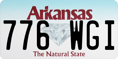 AR license plate 776WGI