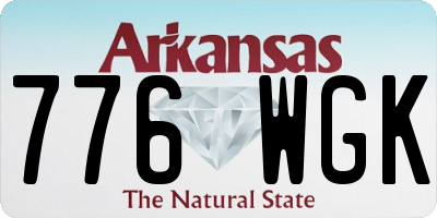 AR license plate 776WGK