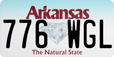 AR license plate 776WGL