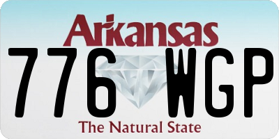 AR license plate 776WGP
