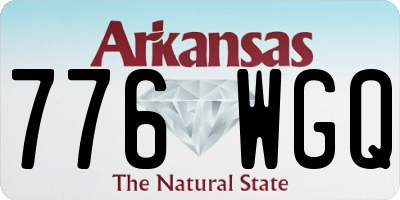 AR license plate 776WGQ