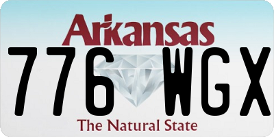 AR license plate 776WGX
