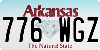 AR license plate 776WGZ