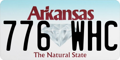AR license plate 776WHC