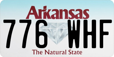 AR license plate 776WHF