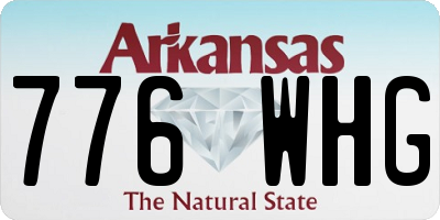 AR license plate 776WHG