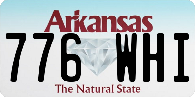 AR license plate 776WHI