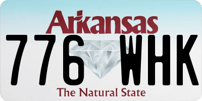 AR license plate 776WHK