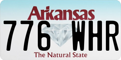 AR license plate 776WHR