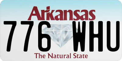 AR license plate 776WHU
