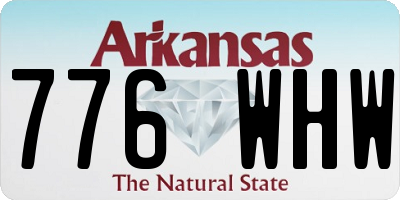 AR license plate 776WHW