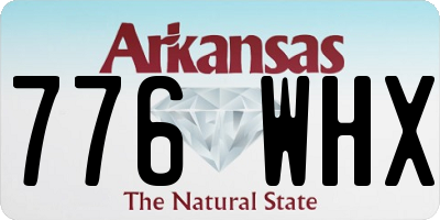 AR license plate 776WHX
