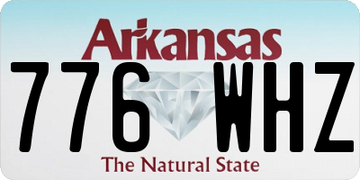 AR license plate 776WHZ