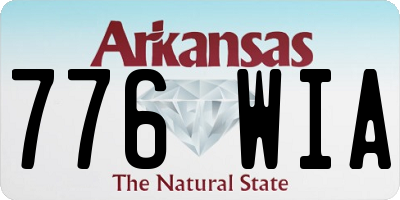 AR license plate 776WIA