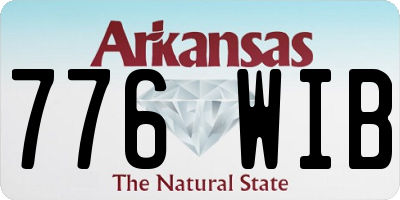 AR license plate 776WIB